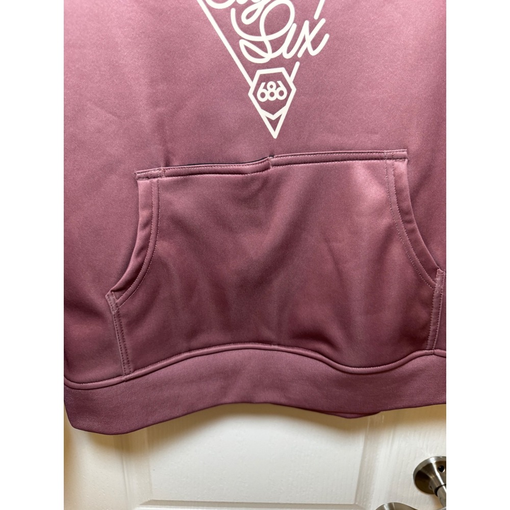 686 Womens Cora Bonded Hoodie Mauve Mountain Graphic Pullover Size M - Picture 4 of 6